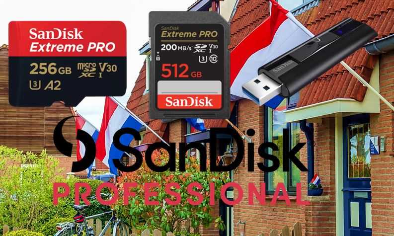 Beelden van de Koningsdag activiteiten zet je van jouw SanDisk SD kaart over naar een USB stick.
