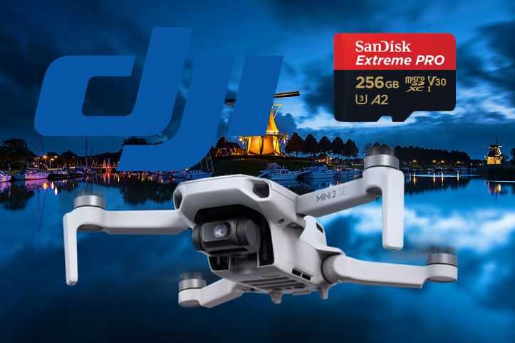 Enjoy the most beautiful places in the Netherlands with your drone and a micro SD card.